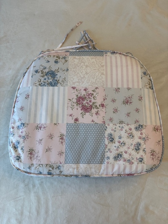 Shabby Chic Other - Shabby Chic Patchwork Floral Chair/Stool Cushions, set of 2